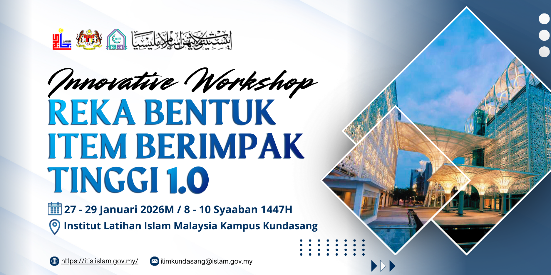 Banner Kursus Innovative Workshop: Reka Bentuk Item  Berimpak Tinggi